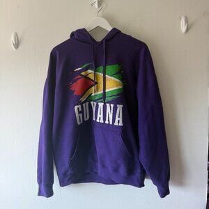 Guyana purple sweatshirt size gildan softstyle midweight womens